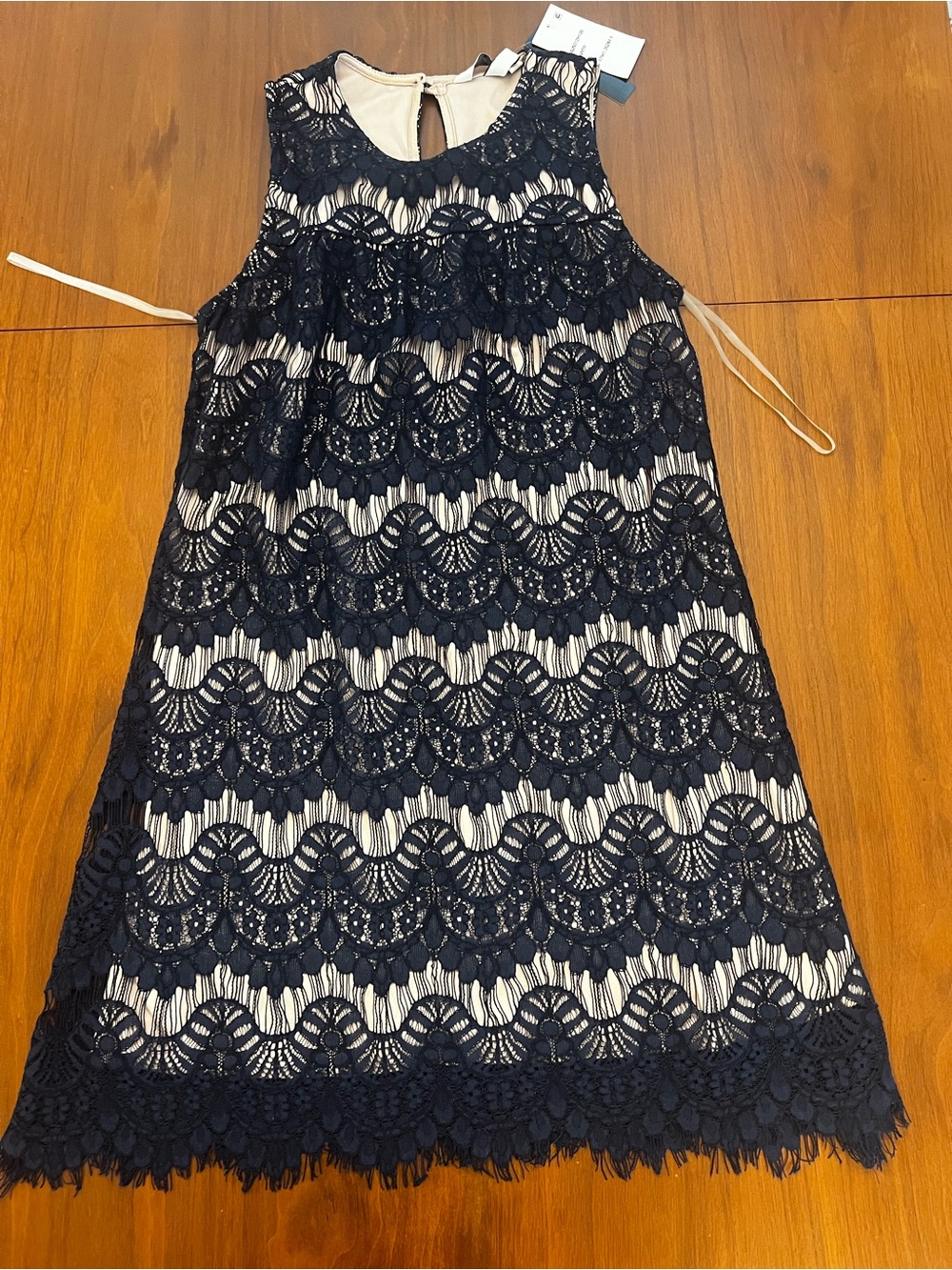 Speechless Navy Blue Lace Overlay Mini Dress NWT - Size XS